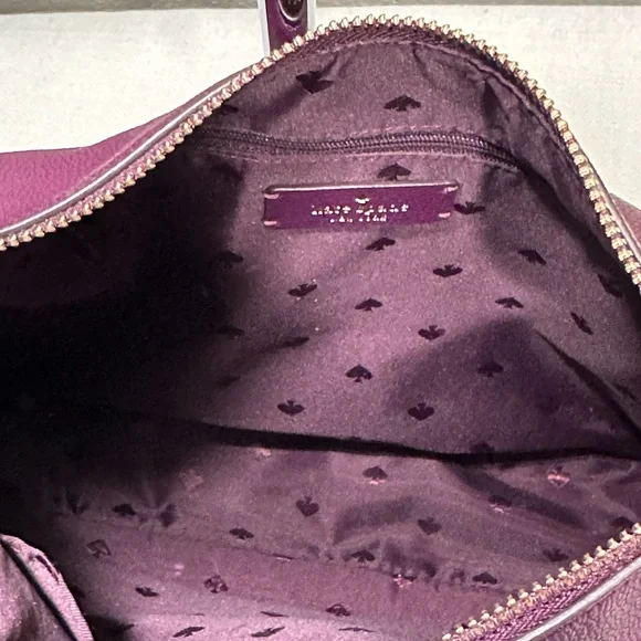 kate spade Rosie Deep Plum Leather Crossbody with Gold Hardware - Picture 5 of 11